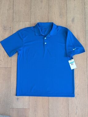 Nike Men’s Royal Blue Dri-FIT Polo, NWT, medium